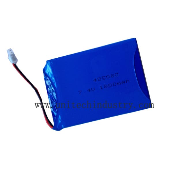 Rechargeable 405080 2S 7_4V 1800mAh custom lipo battery pack